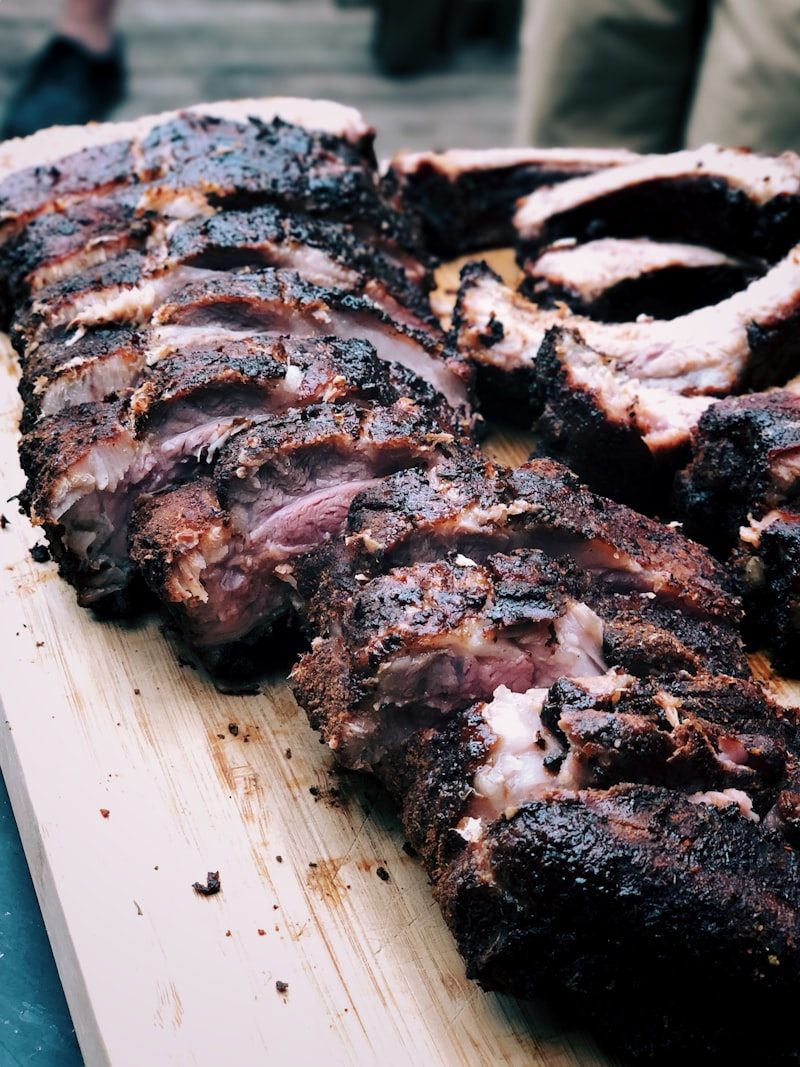 Platter of championship barbecue